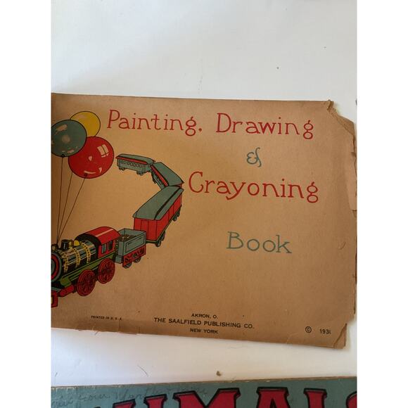 1910’s Antique Color Books & Drawing Book Bundle of 4 Rough Condition - Picture 12 of 14